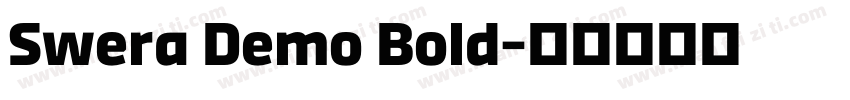 Swera Demo Bold字体转换